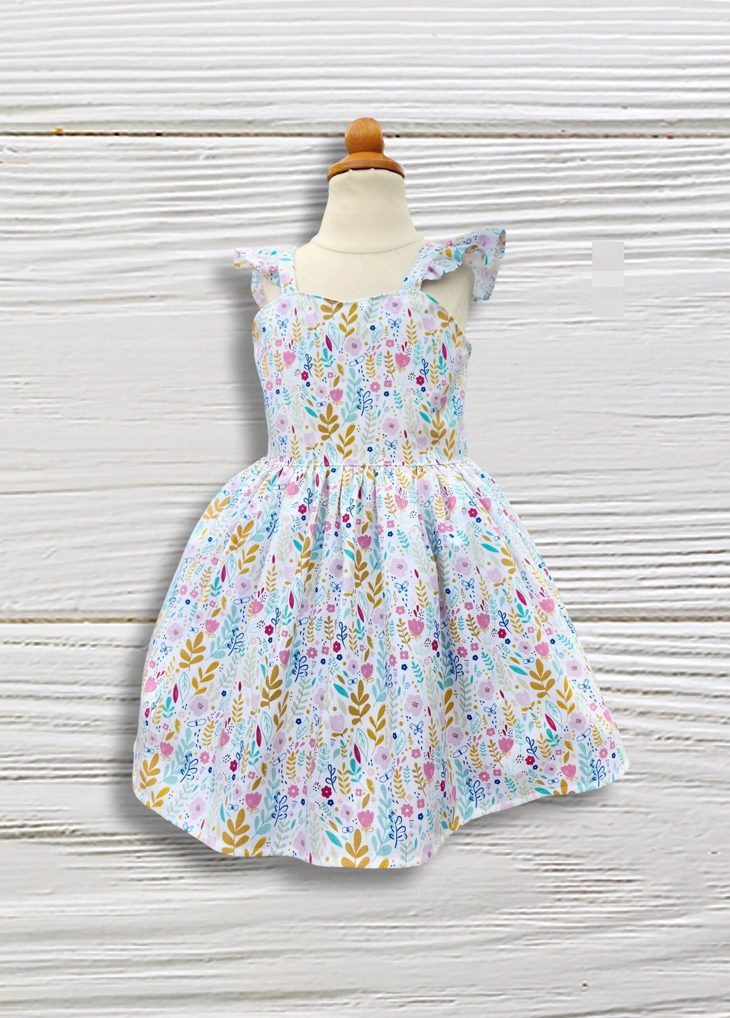 Floral Dress for Girls,  Twirl Flowers toddler Dress, Casual Dress for Girls, Summer Flower Dress, Sundress for Girls