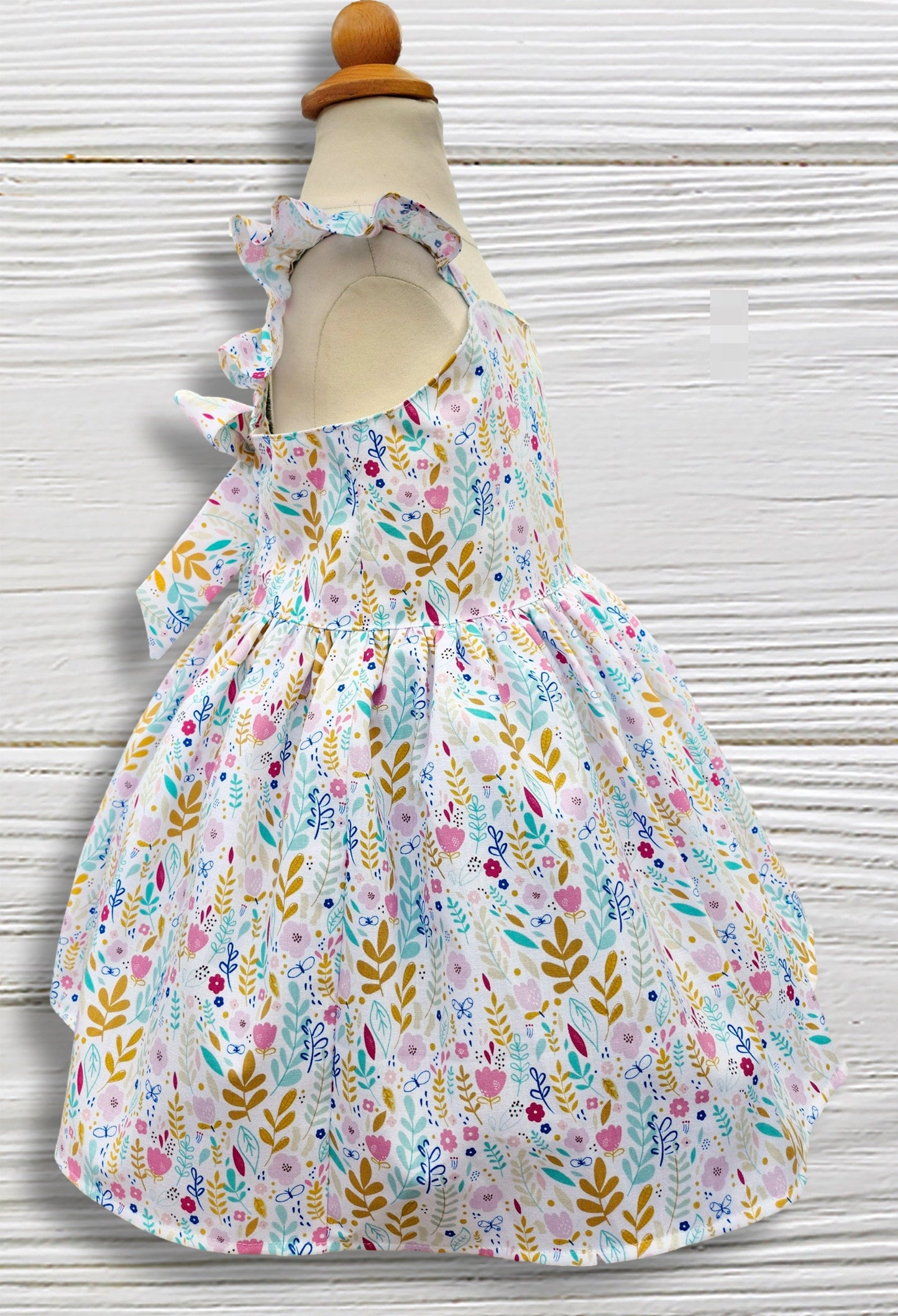 Floral Dress for Girls,  Twirl Flowers toddler Dress, Casual Dress for Girls, Summer Flower Dress, Sundress for Girls