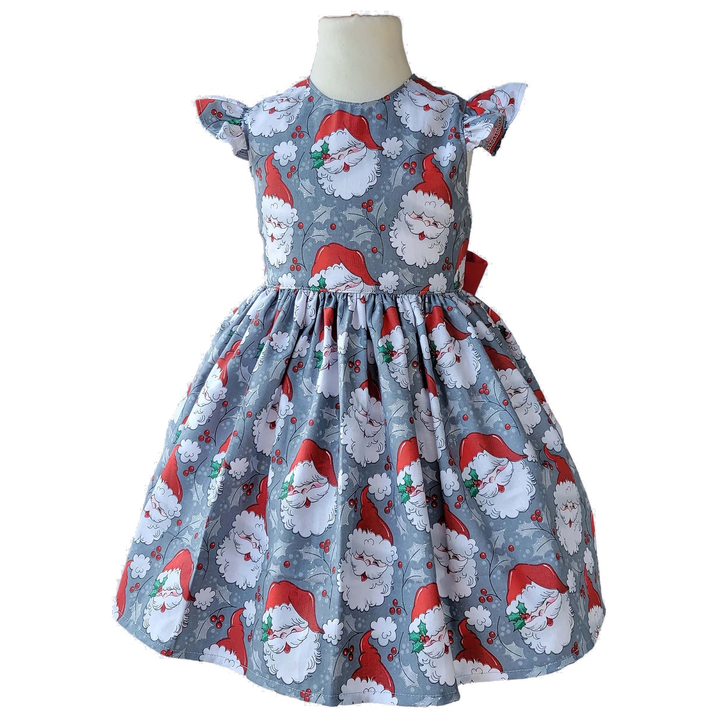 Christmas Dress, Toddler Christmas Dress,  Santa Claus Dress, Holiday Girl Dress, Baby First Christmas dress
