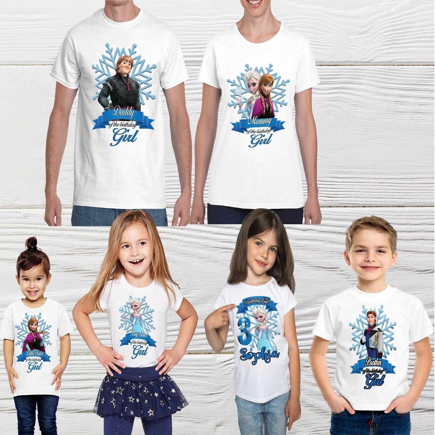 Frozen Custom Family personalized shirts - Frozen girl shirt - Elsa Bi