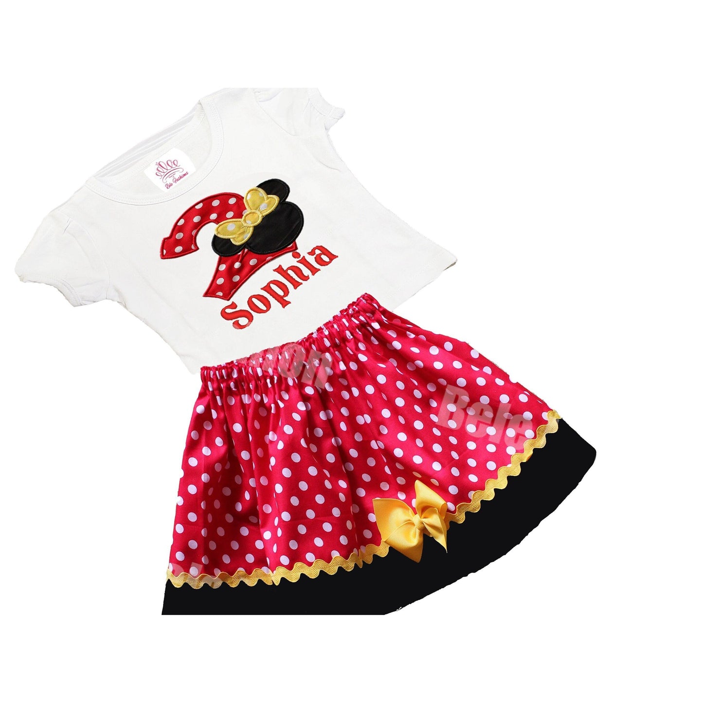 Minnie  birthday outfit , Girls Minnie age name Outfit, Personalized Minnie outfit, Birthday Outfits, Girls Dress