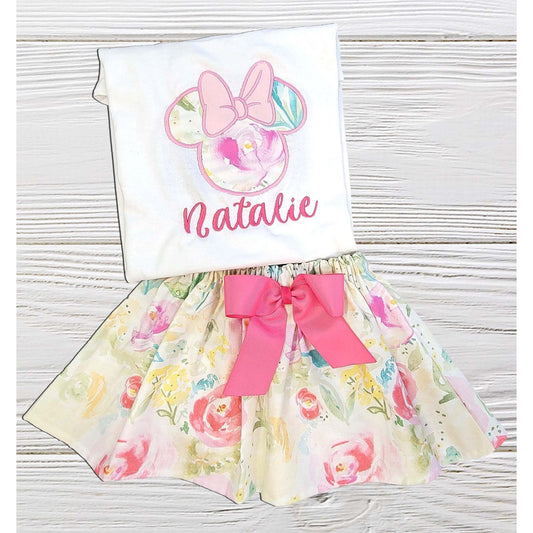 First Birthday Minnie Outfit, Minnie Eastern Outfit, Girls Birthday Se