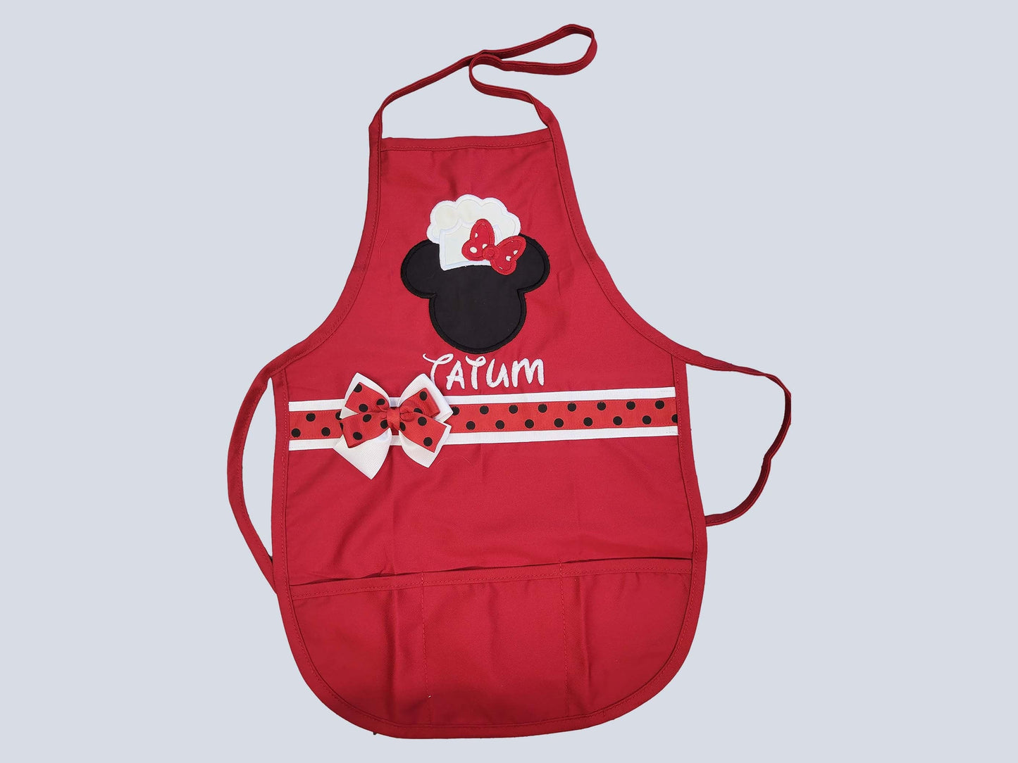 Minnie Mouse Apron red
