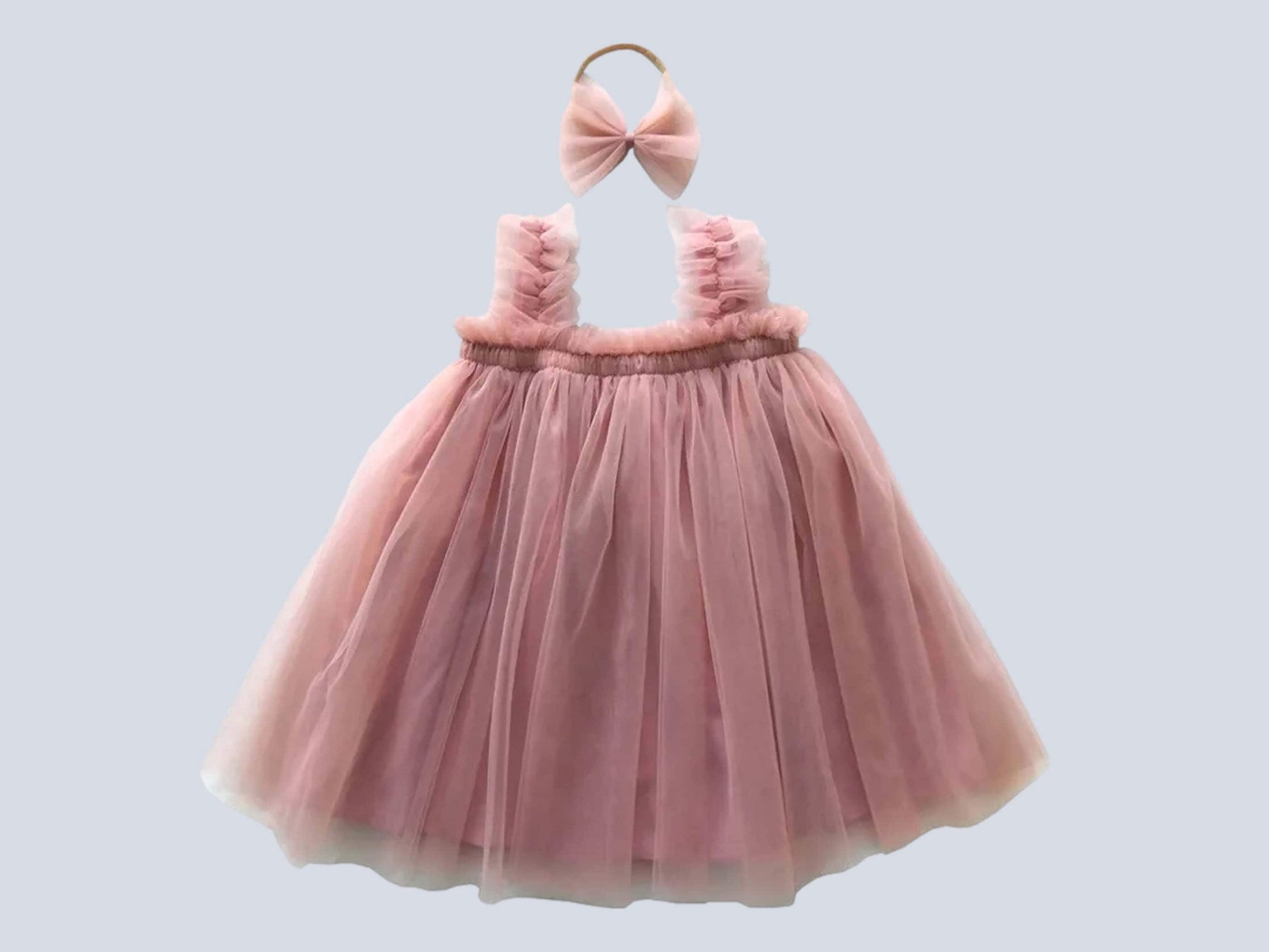 Baby Dusty Pink Tulle Dress