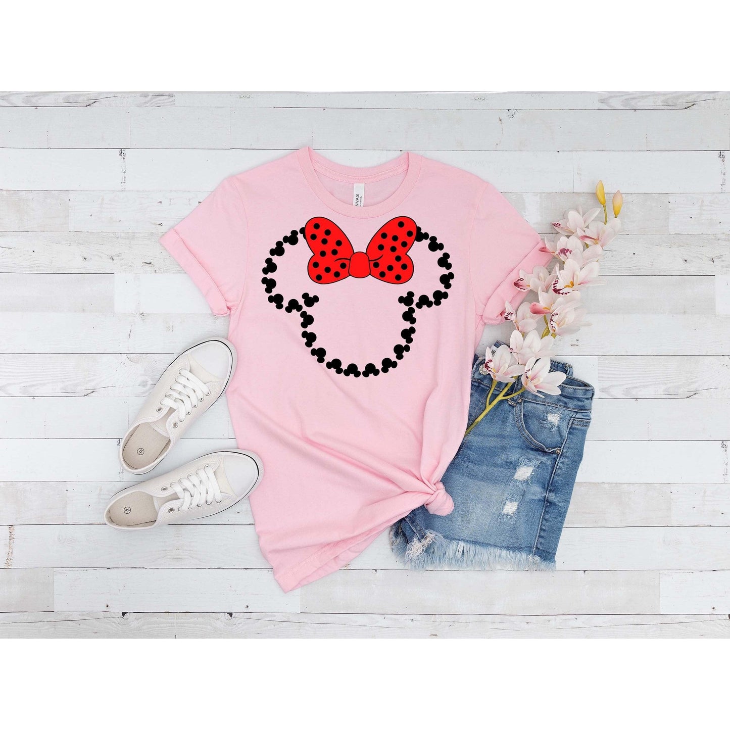 Minnie Shirt, Adult Minnie Mouse Shirt, Toddle Minnie Shirt, Woman Minnie Mouse shirt, Minnie T-shirt