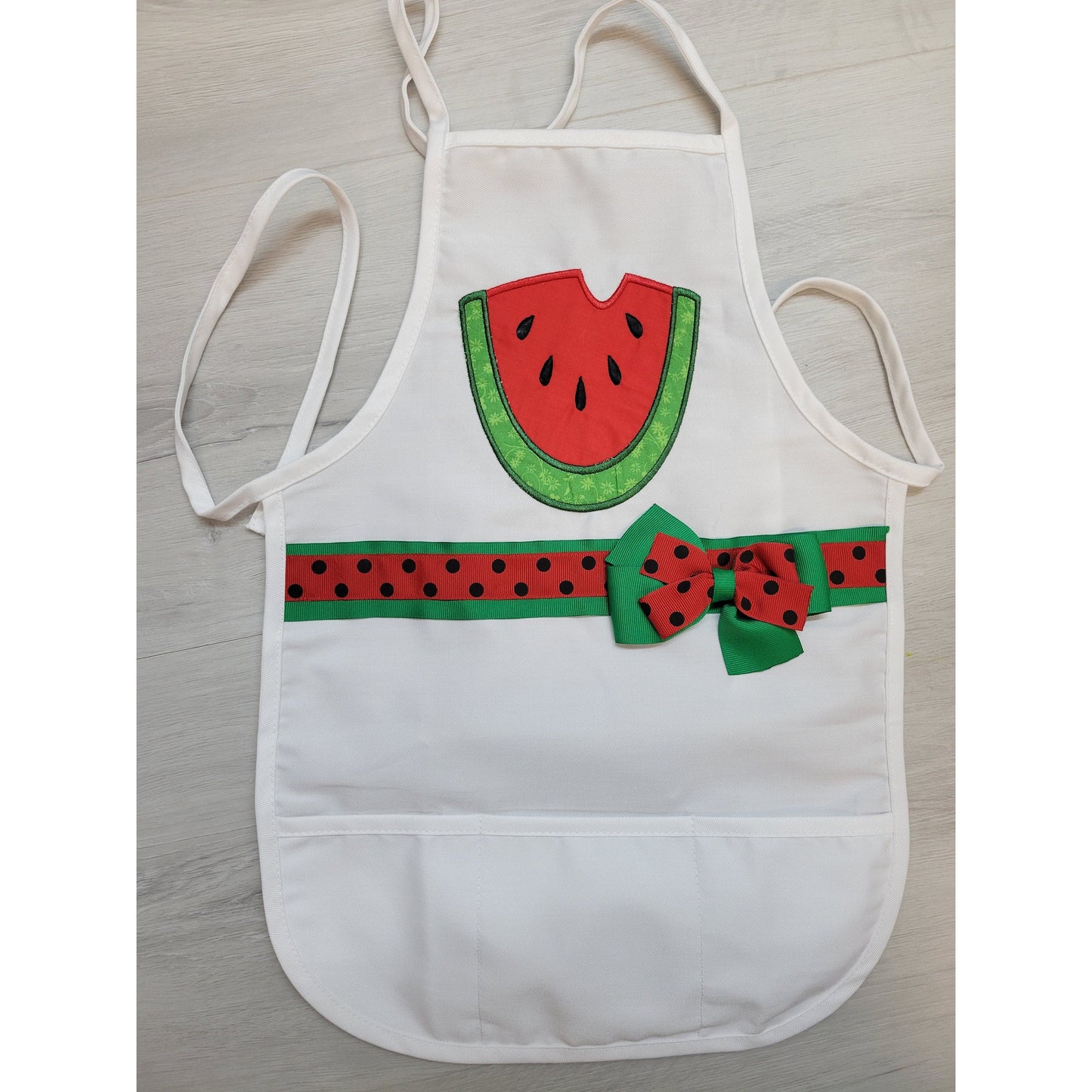 Kids Personalized Apron | Gifts For Kids | Child Chef Apron | Girls Watermelon Embroidered applique