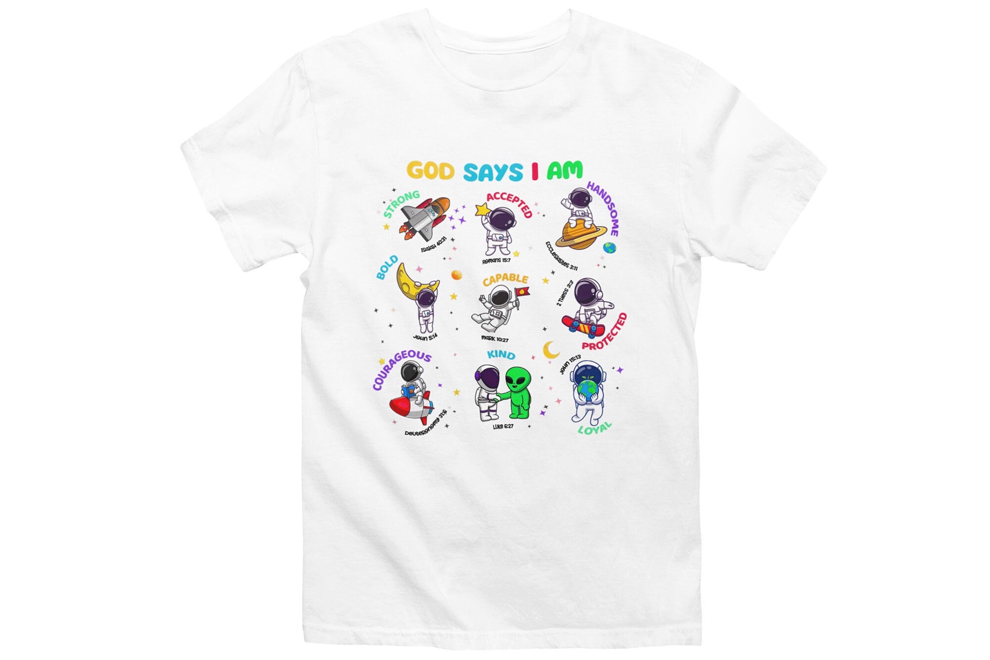 God Says I Am Bible Verse Shirt for kids 
